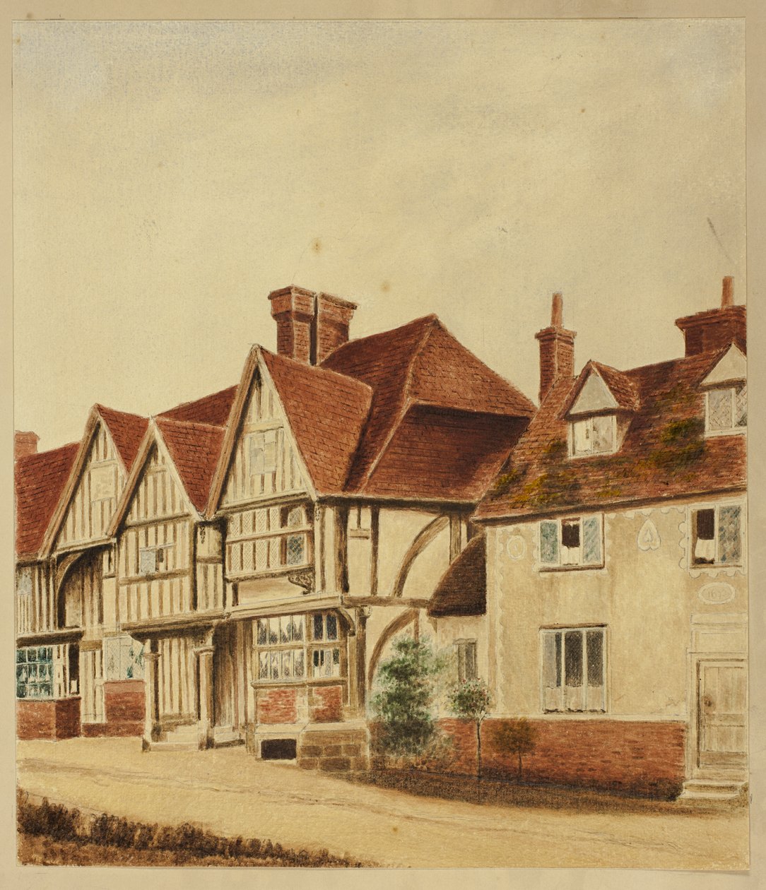 Tudor House Fronts by Unknown artist