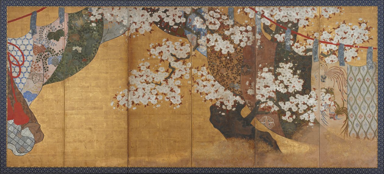 Wind-screen and Cherry Tree by Unknown artist