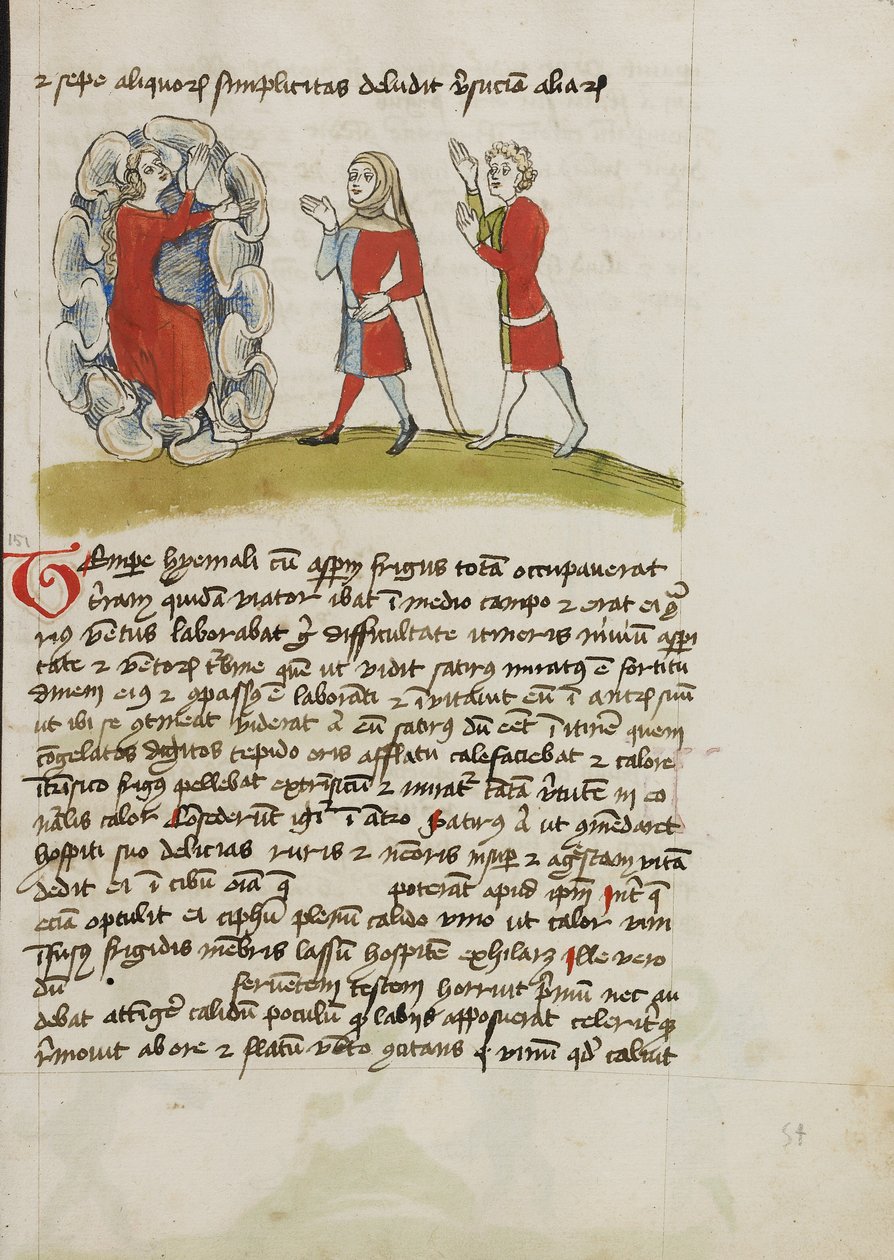 A Messenger of Zeus and Two Men by Unknown artist/maker