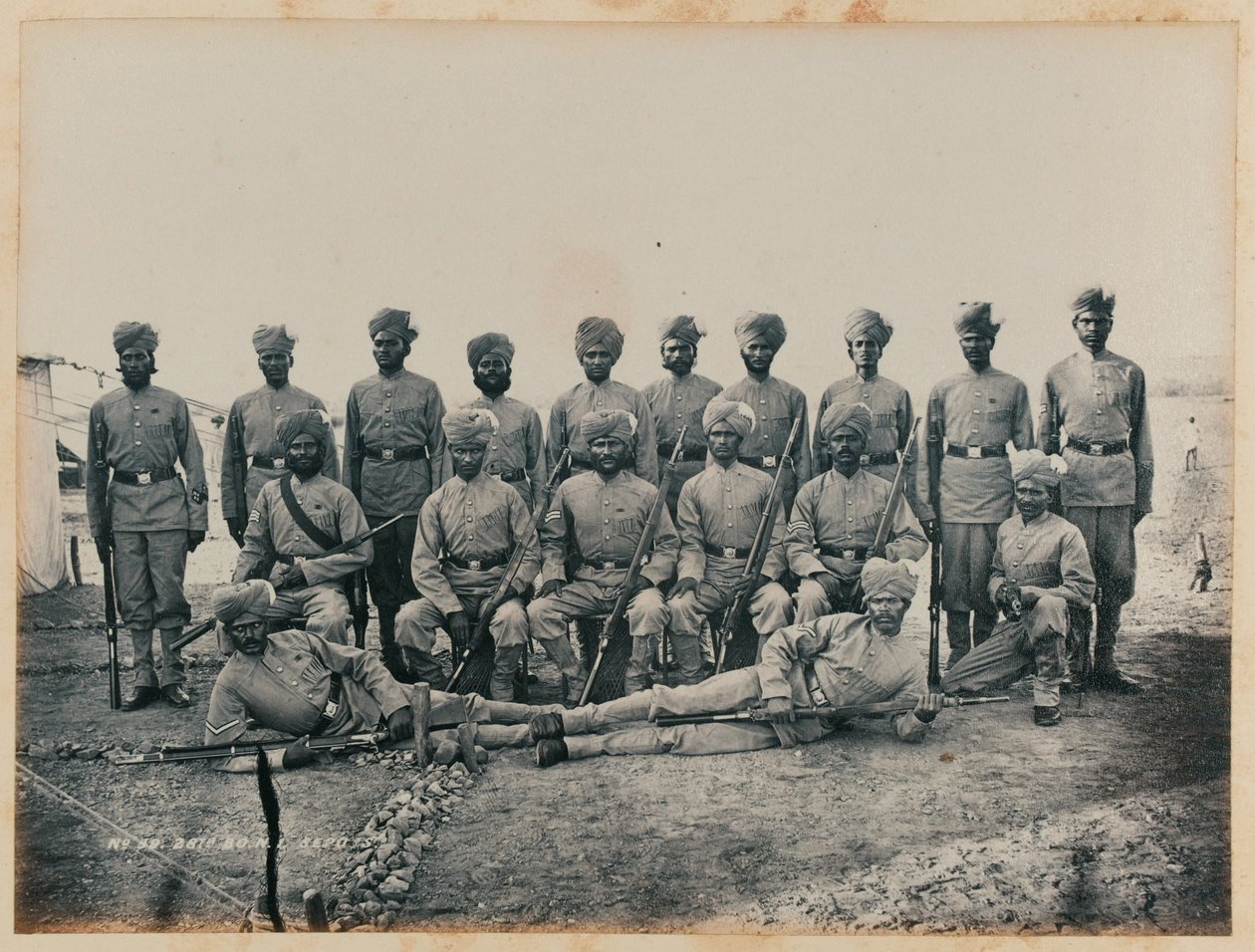 28th Bombay Native Infantry Sepoys by Unknown photographer