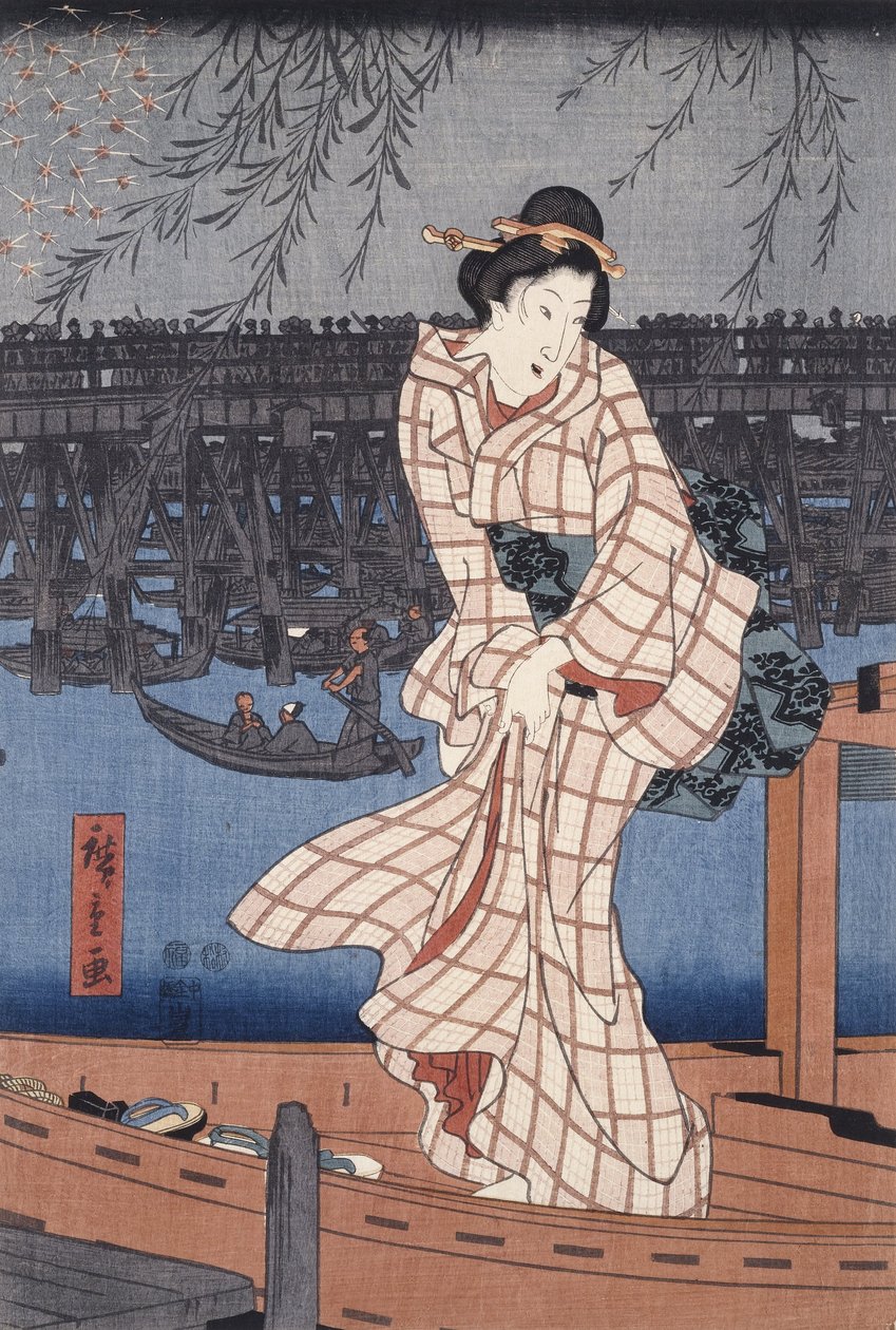 Evening on the Sumida River by Utagawa Hiroshige