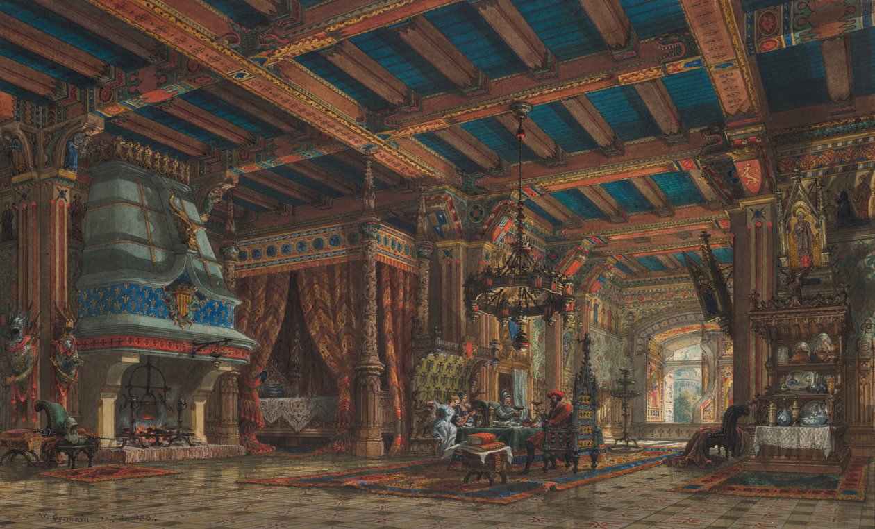 Château Interior by V. Germain