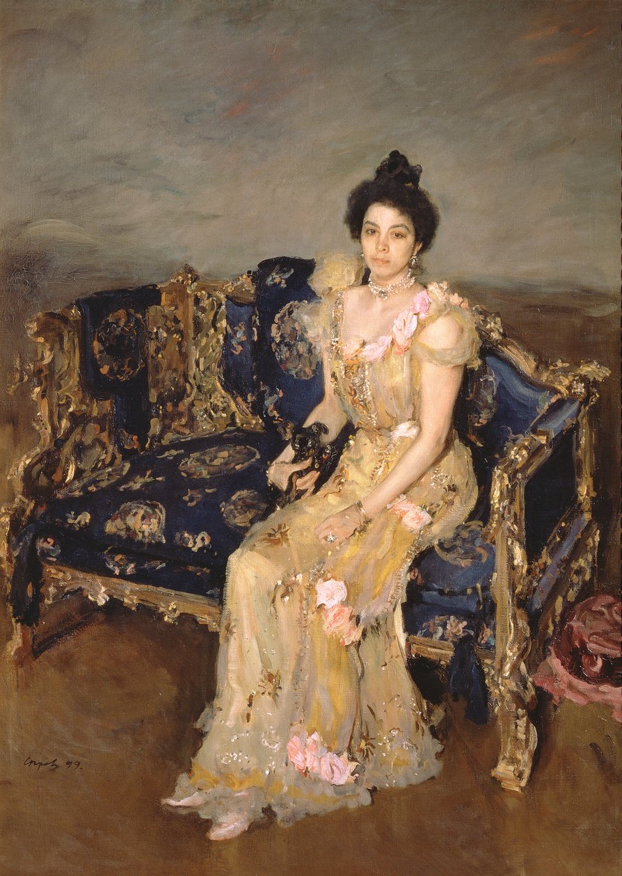 Portrait of Sofia Mikhailovna Botkina by Valentin Aleksandrovich Serov