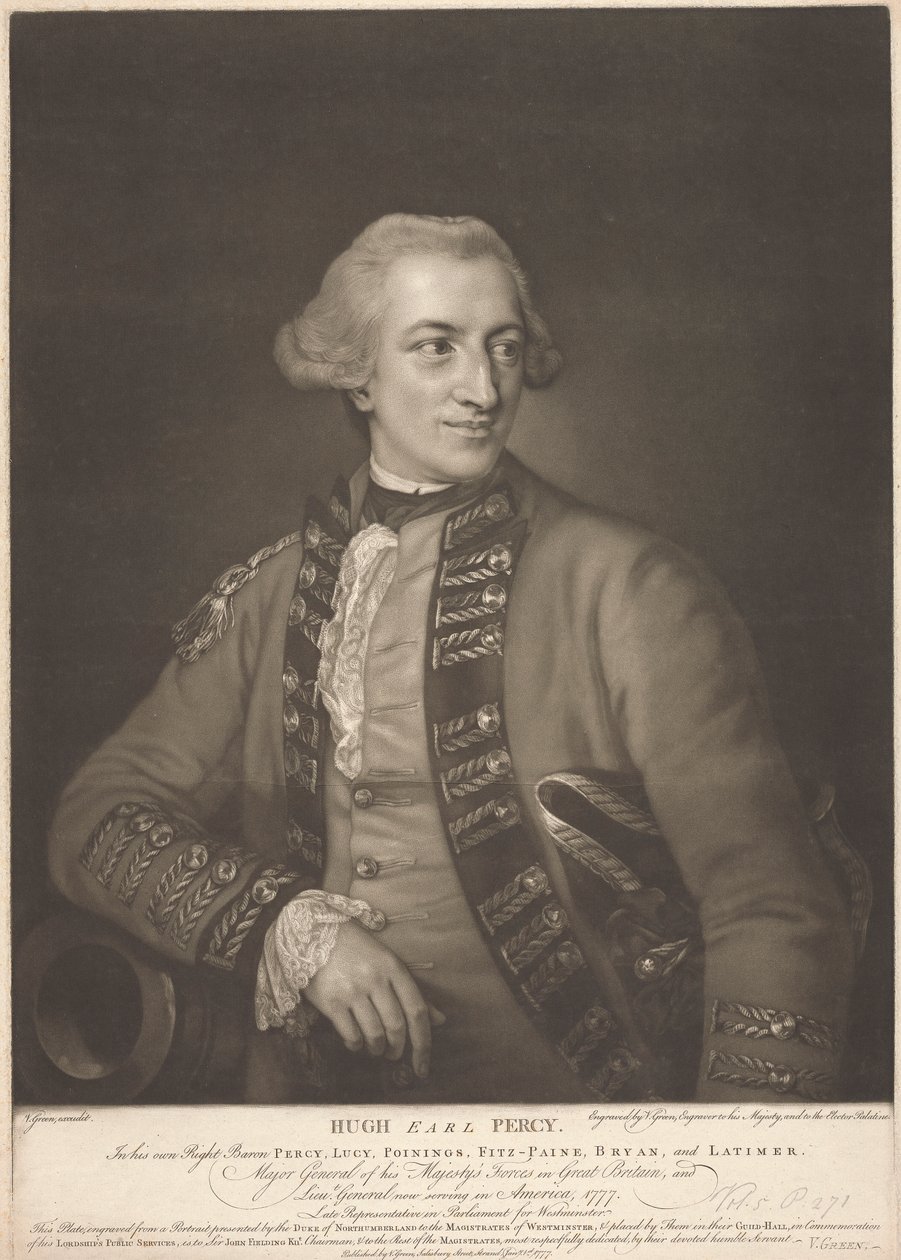 Hugh, Earl Percy by Valentine Green