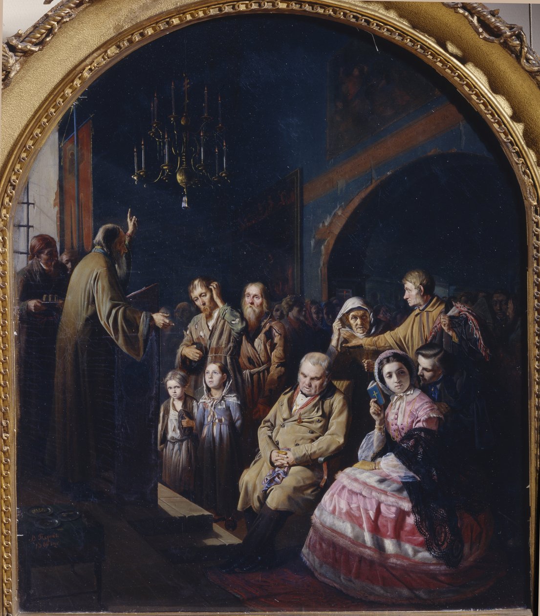 Sermon in a Village by Vasili Grigorevich Perov
