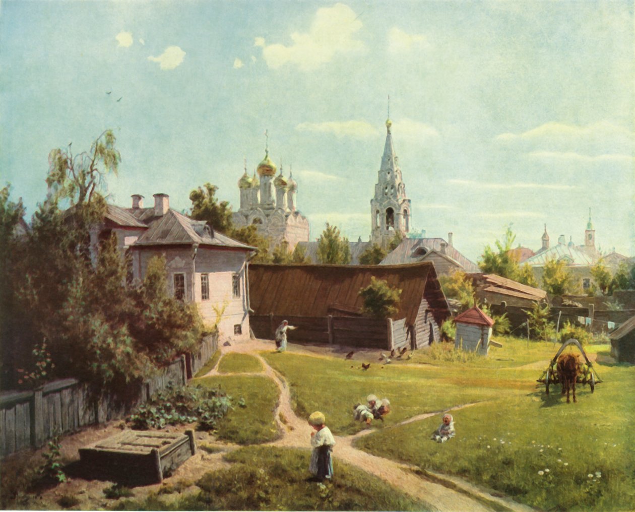 Moscow Patio by Vasilij Dmitrievic Polenov
