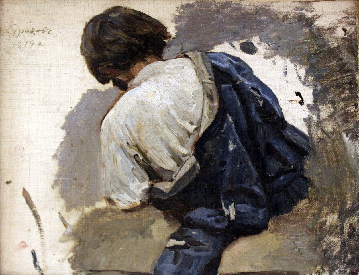 Streltsy in the Blue Kaftan by Vasily Surikov