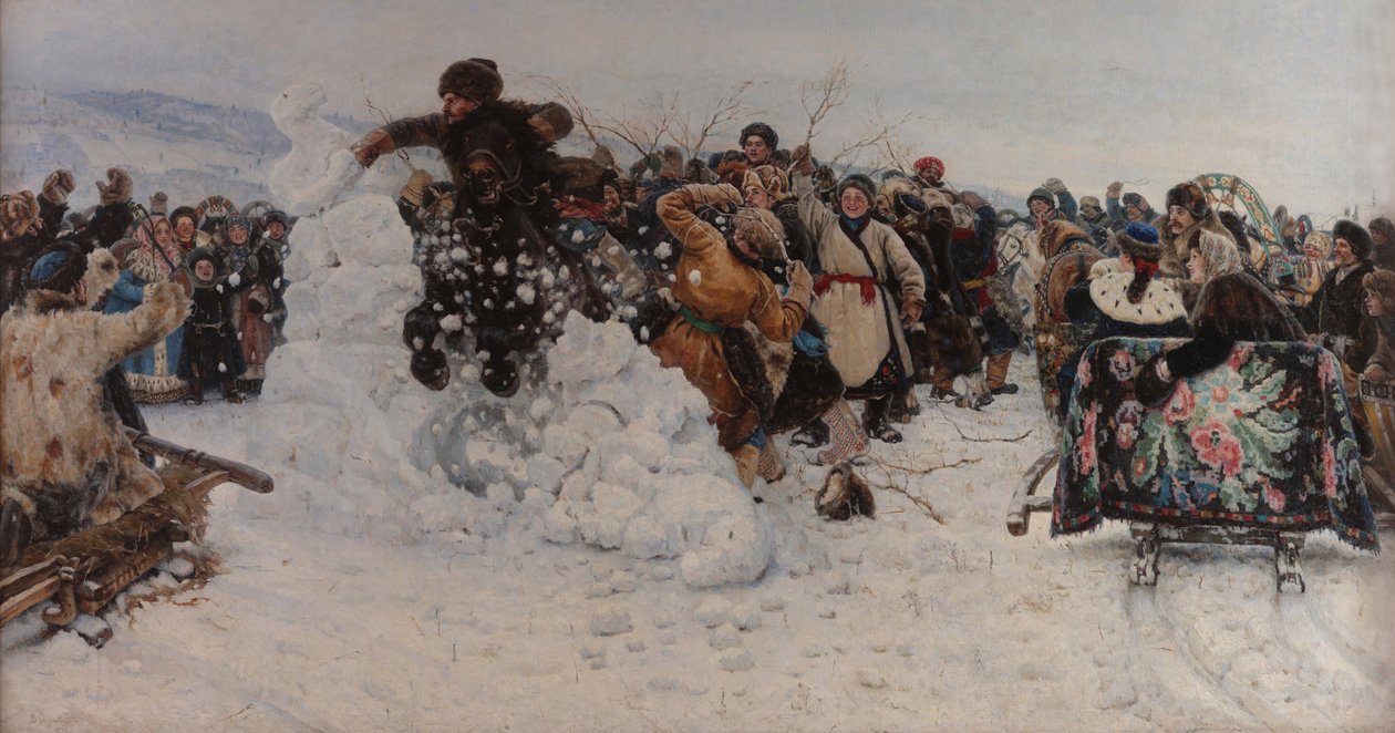Taking a Snow Town by Vasily Surikov