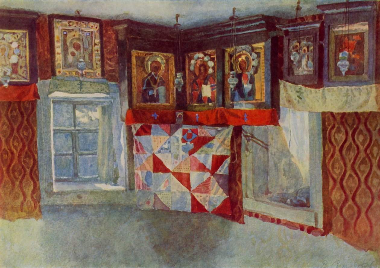The Village Chapel by Vasily Surikov