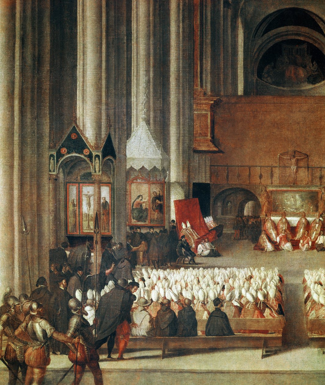 The Assembly of the Council of Trent by Venetian School