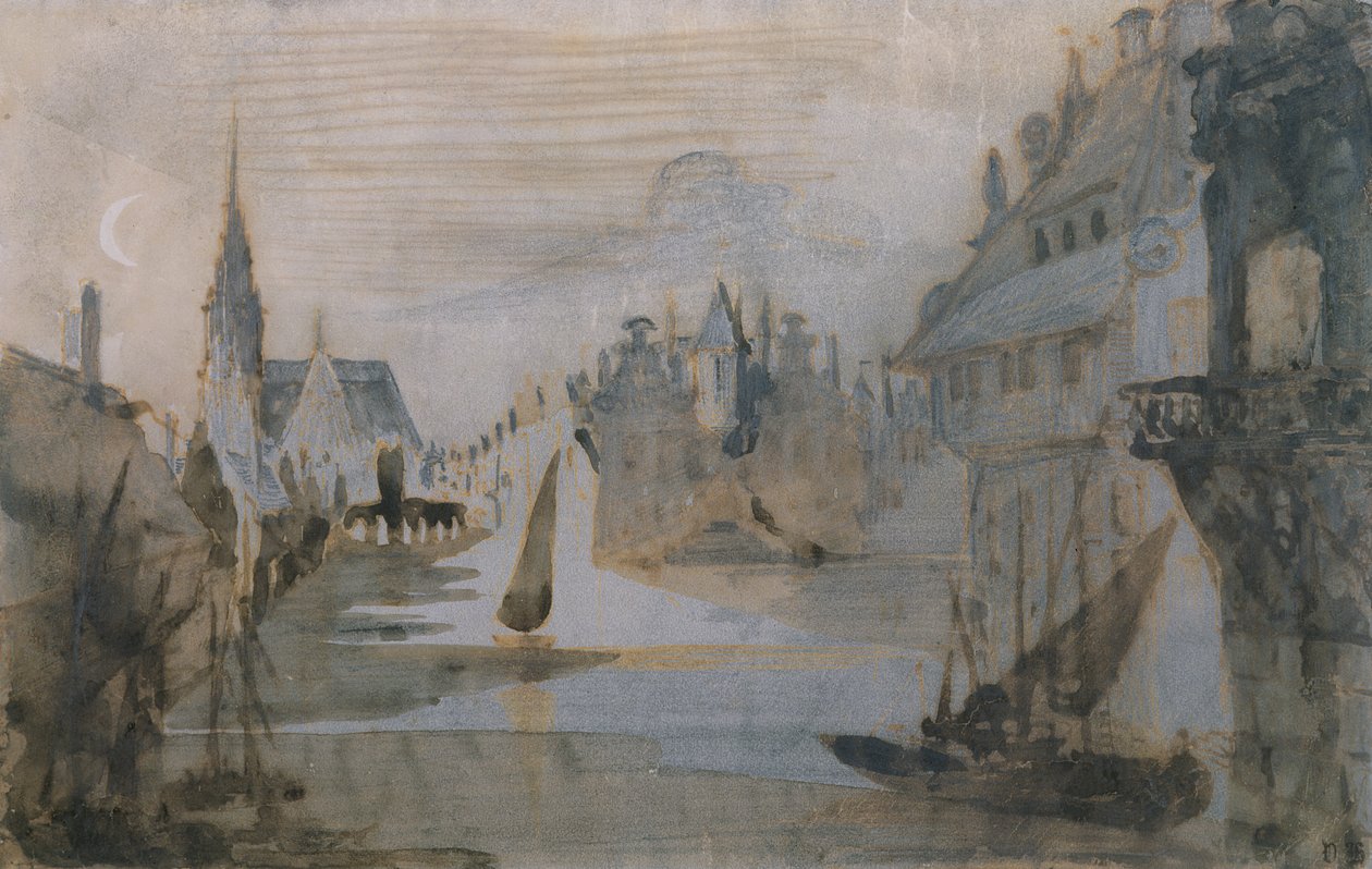 A Port in Flanders by Victor Hugo
