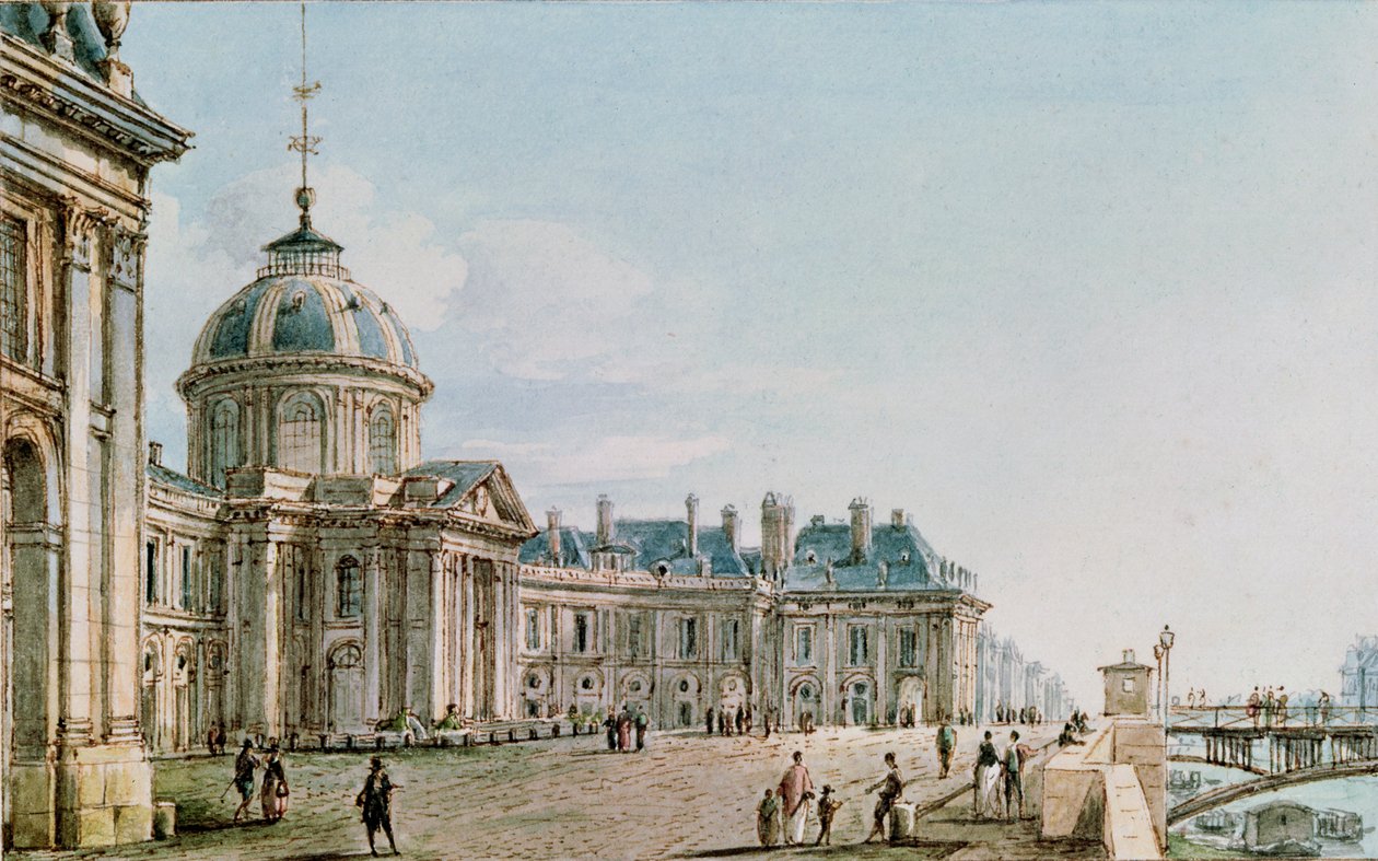 View of the College des Quatre Nations, Paris by Victor Jean Nicolle