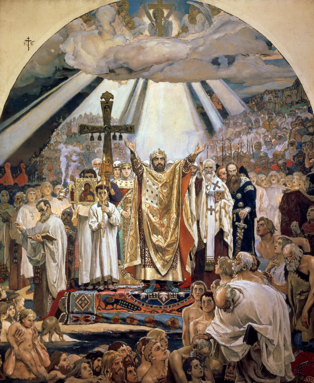 Baptism of Rus by Victor Mikhailovich Vasnetsov