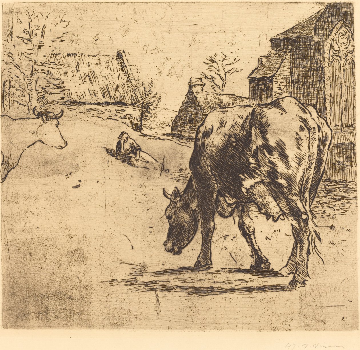 The Cow by Victor Alfred Paul Vignon