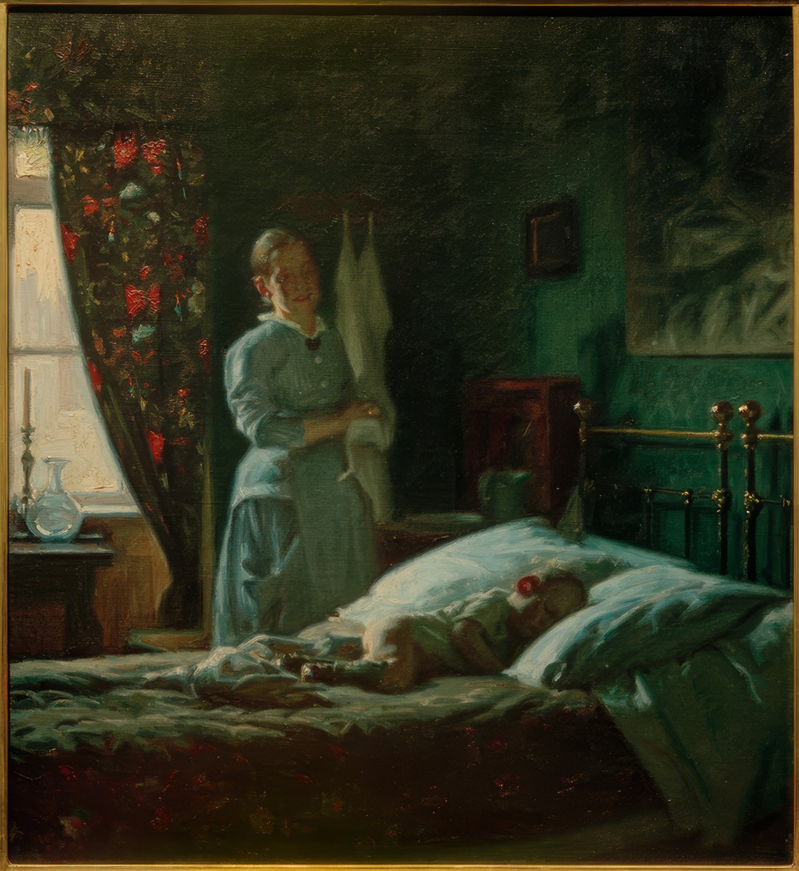 Bedroom Scene by Viggo Johansen