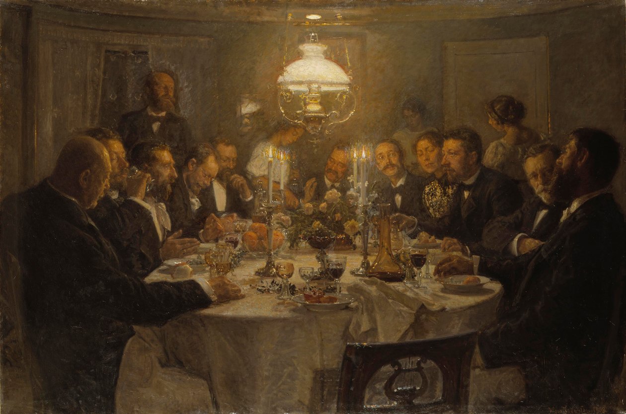 An Artists Gathering by Viggo Johansen