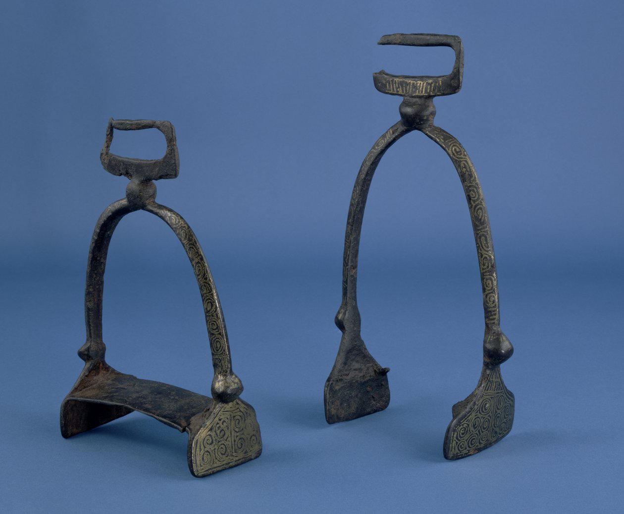 Stirrups found in the river Cherwell, Magdalen Bridge, Oxford, probably early 11th century by Viking