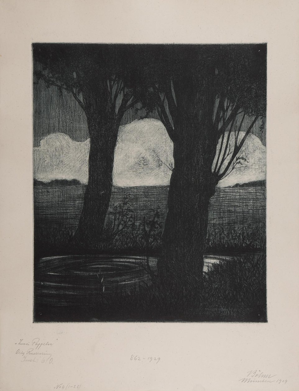 Two Poplars by Viktor Böhm