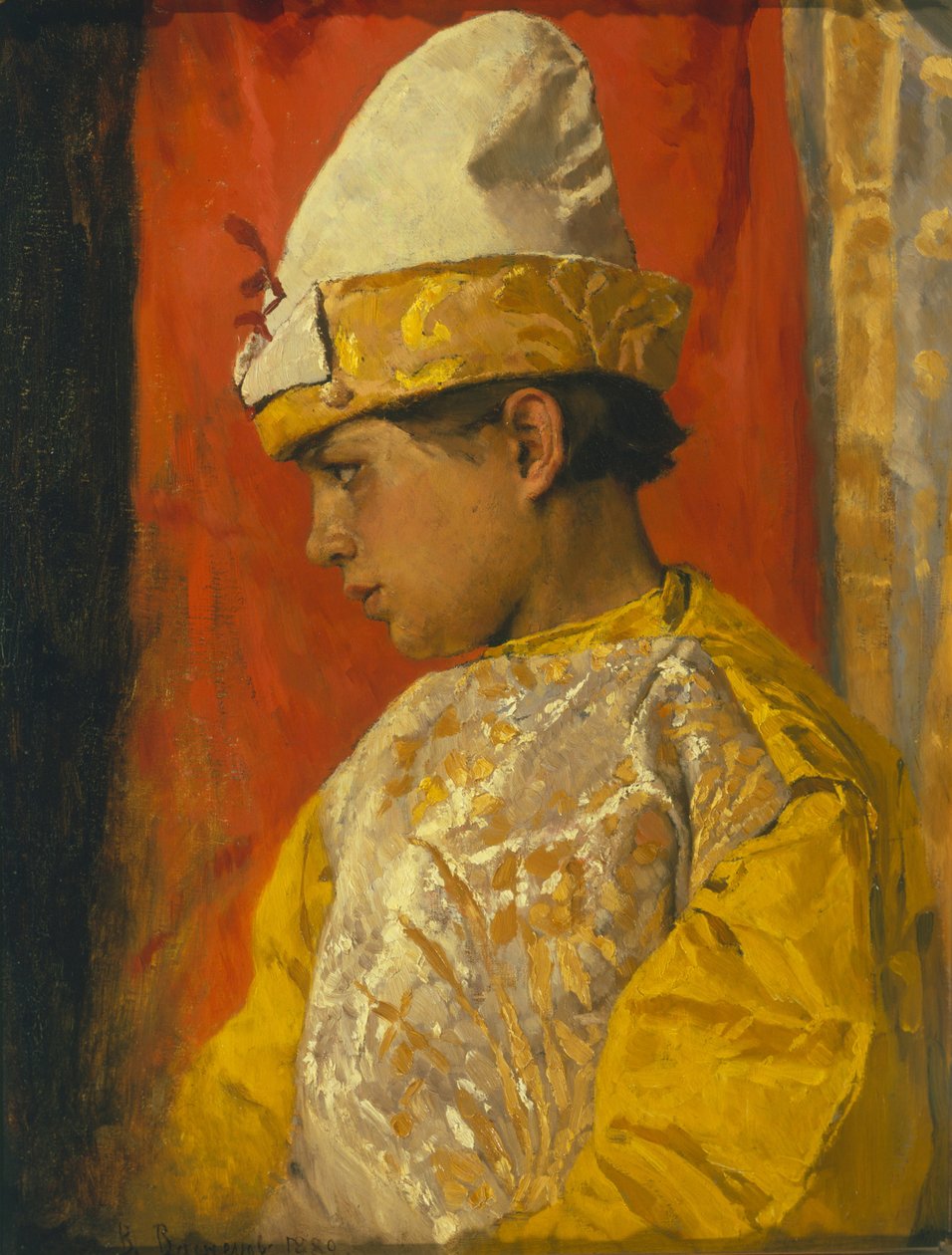 In Skomorokh Dress by Viktor Mikhaylovich Vasnetsov