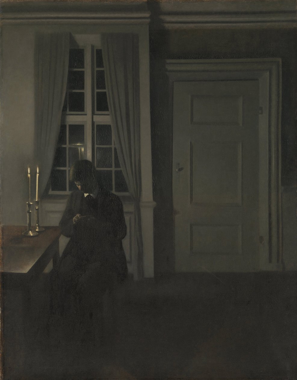 The Collector of Coins by Vilhelm Hammershøi