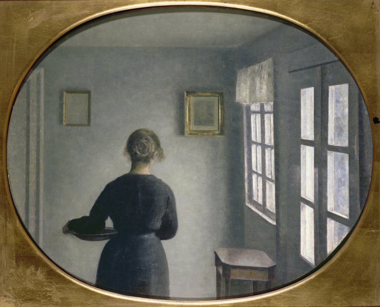 Interior, 1910 by Vilhelm Hammershoi