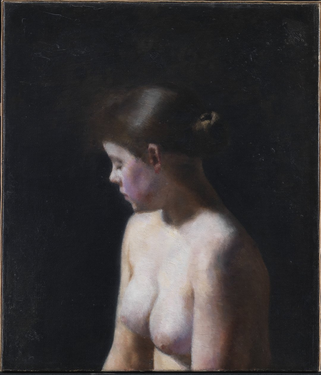 Nude Female Model by Vilhelm Hammershoi