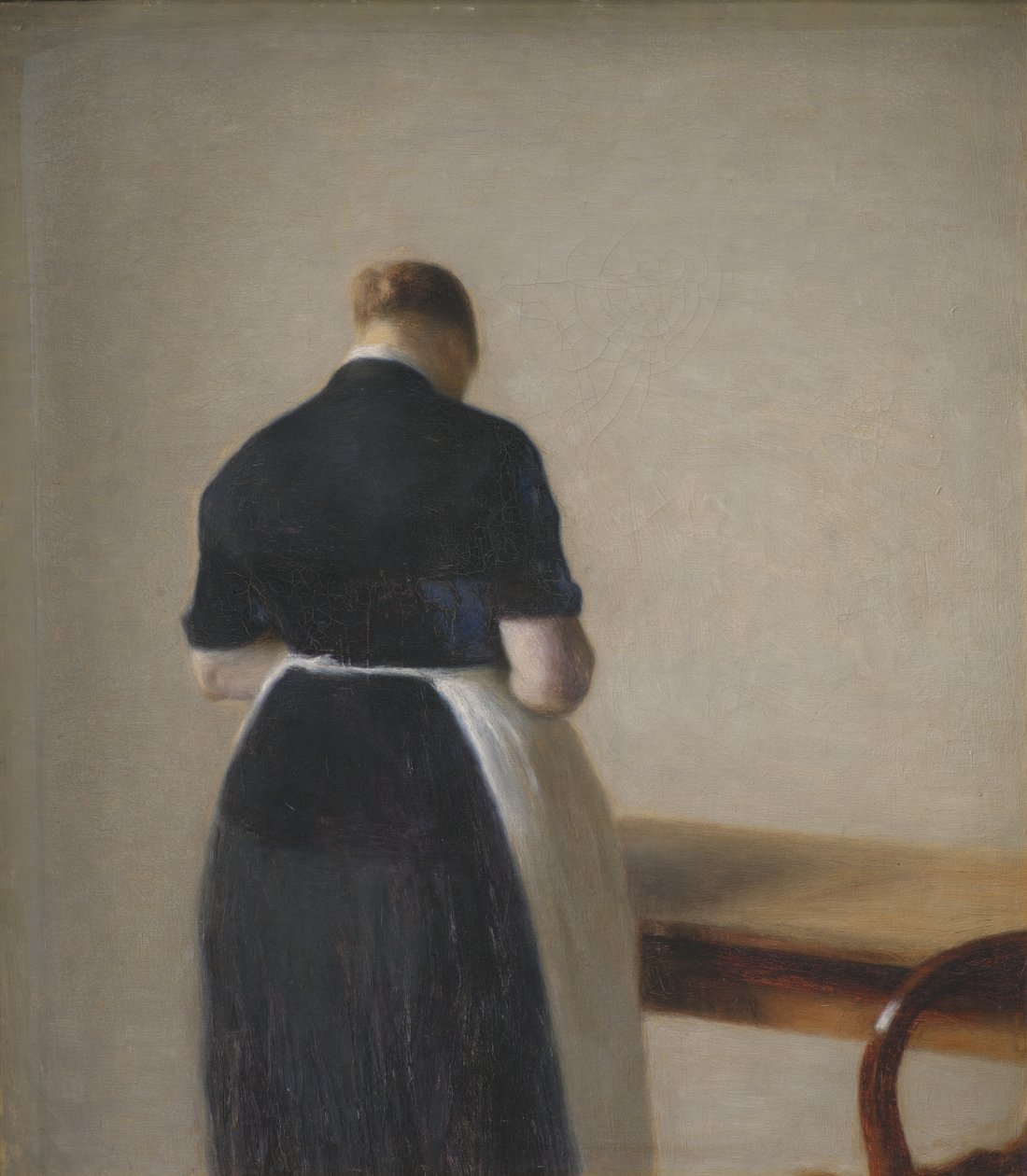Woman Seen from the Back by Vilhelm Hammershoi