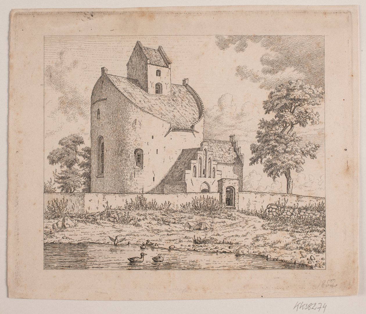 Bjernede Church by Vilhelm Kyhn