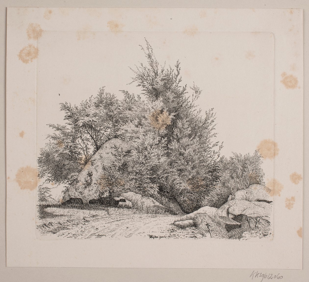 A Large Boulder by Vilhelm Kyhn