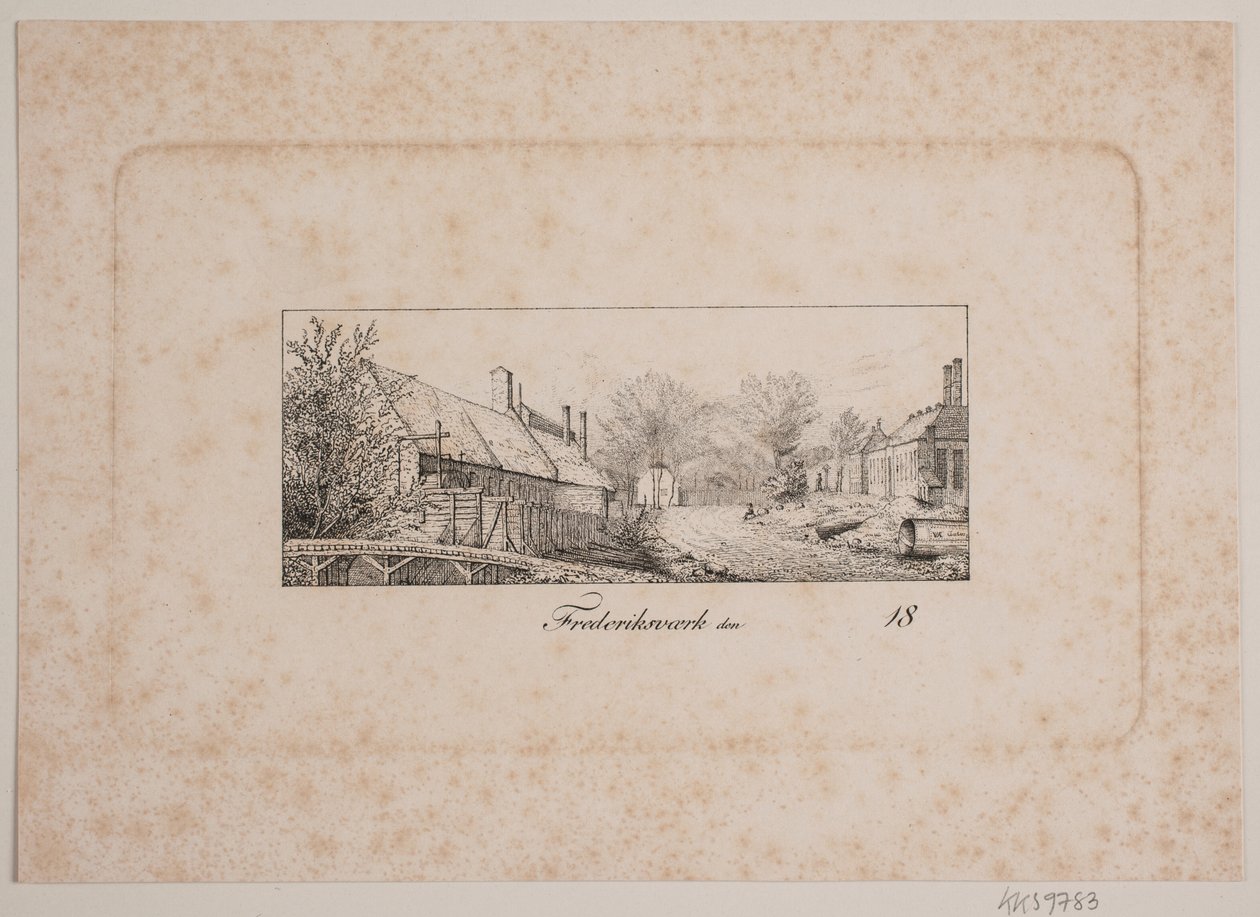 Street Scene in Frederiksværk by Vilhelm Kyhn