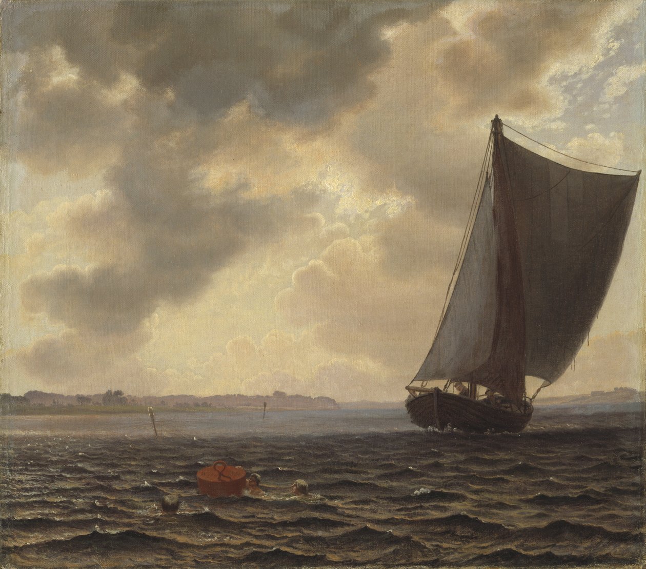 Sailing Boats in Guldborg Sound by Vilhelm Kyhn