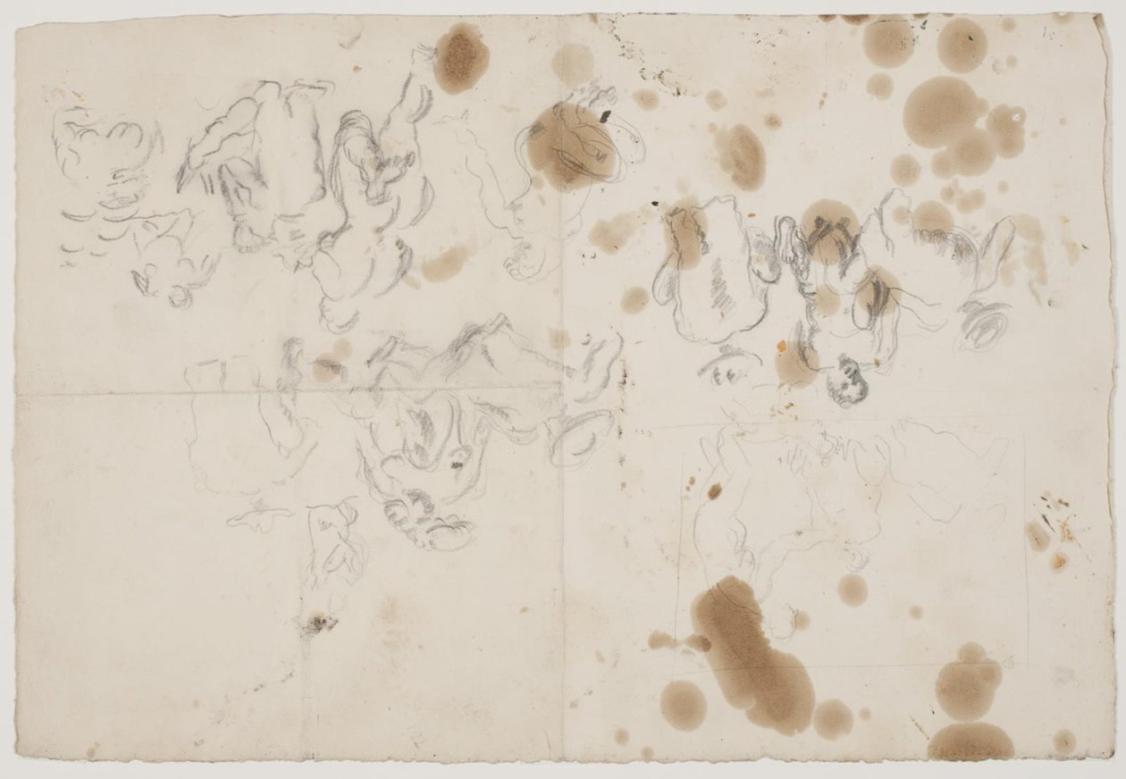 Sheet with Various Compositions and Figure Studies by Vilhelm Lundstrøm