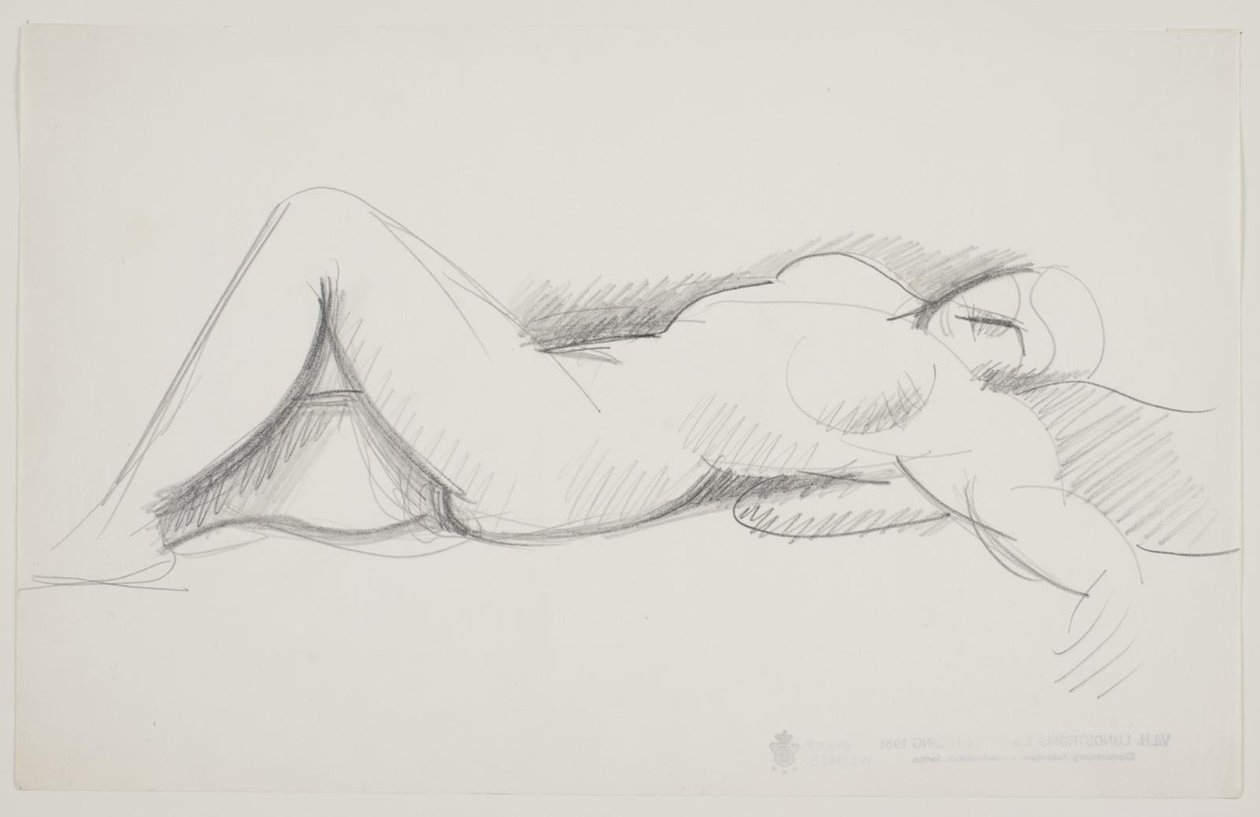 Reclining Female Model by Vilhelm Lundstrøm
