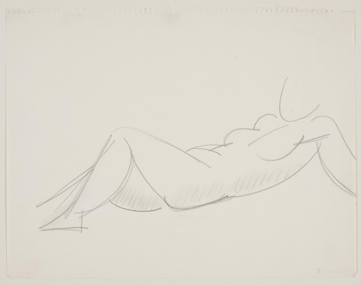 Reclining Female Model, Legs to the Left by Vilhelm Lundstrøm
