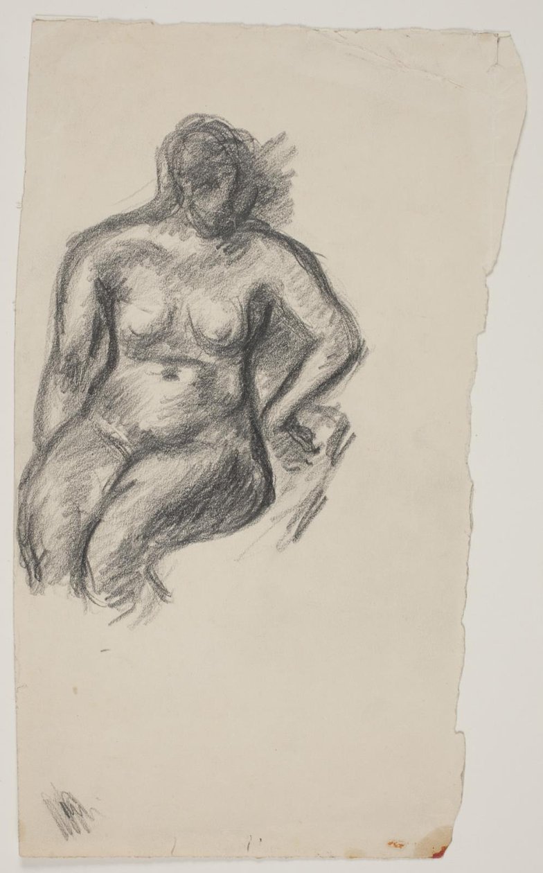 Seated Nude Model by Vilhelm Lundstrøm
