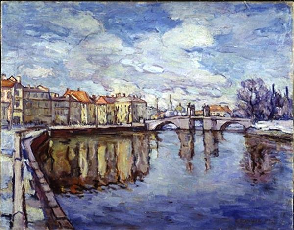 View of Tartu by Villem Aleksander Ormisson