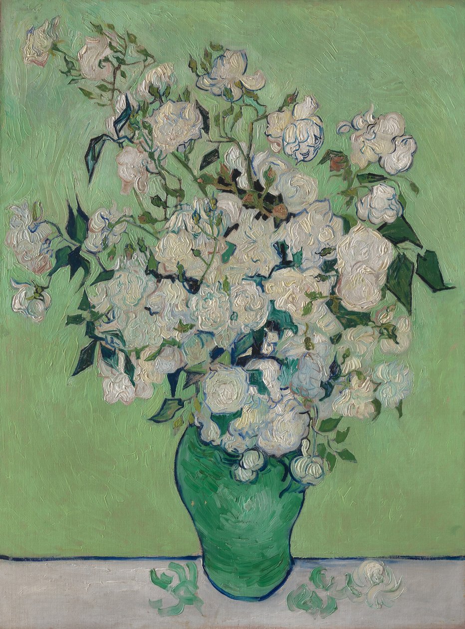 A Vase of Roses by Vincent van Gogh