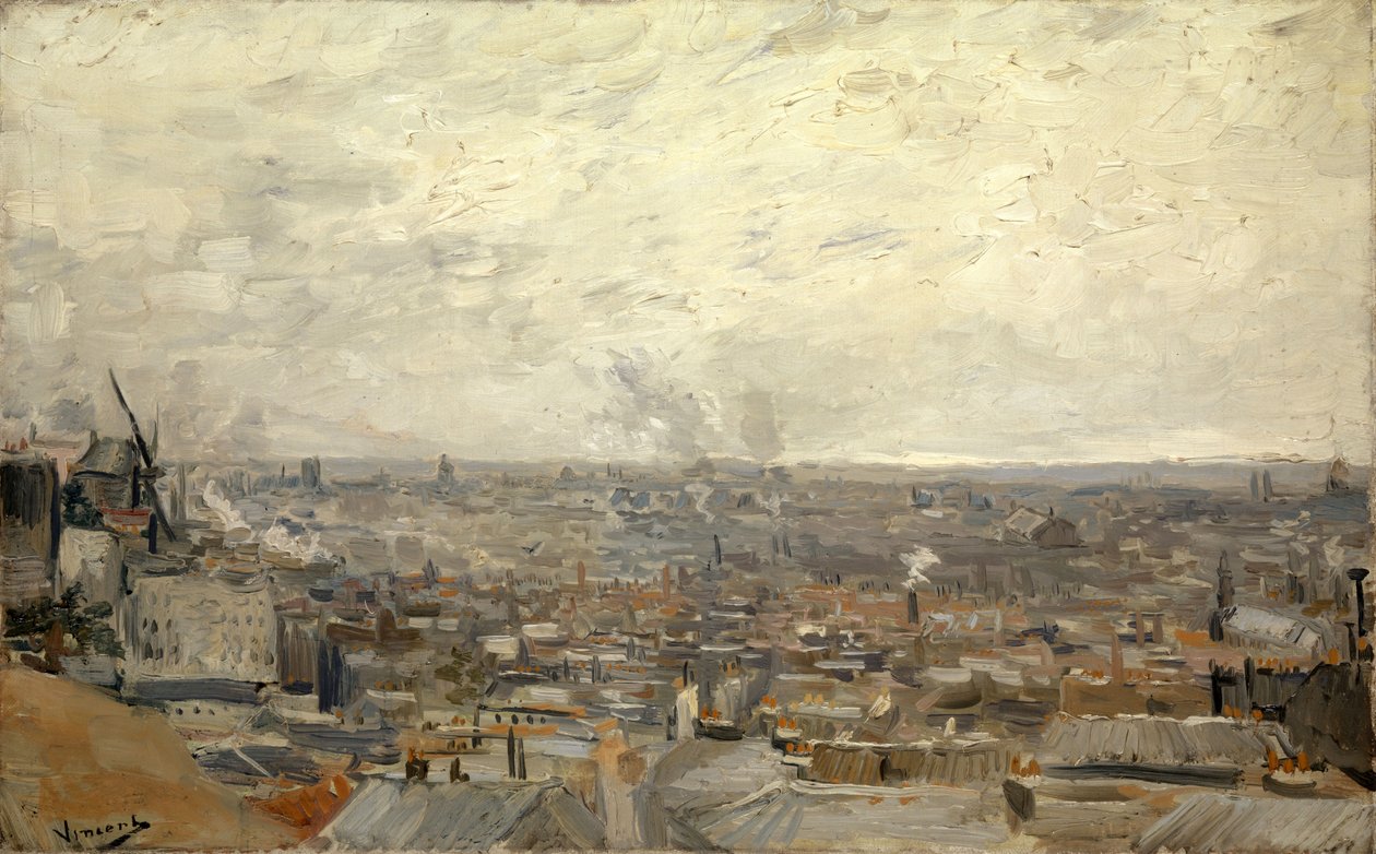 View of Paris from Montmartre by Vincent van Gogh