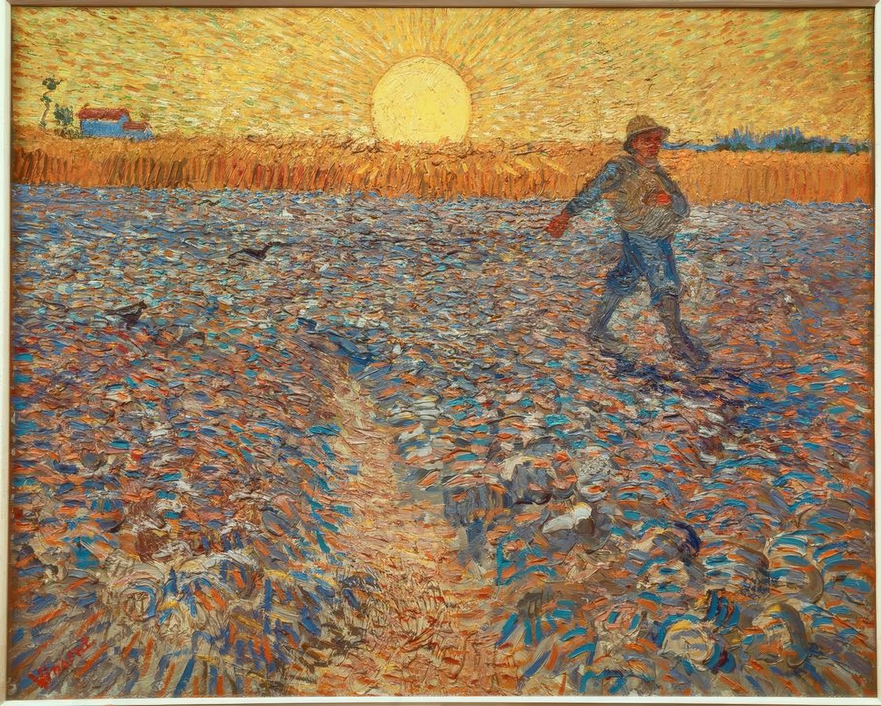 Sower at Sunset by Vincent van Gogh
