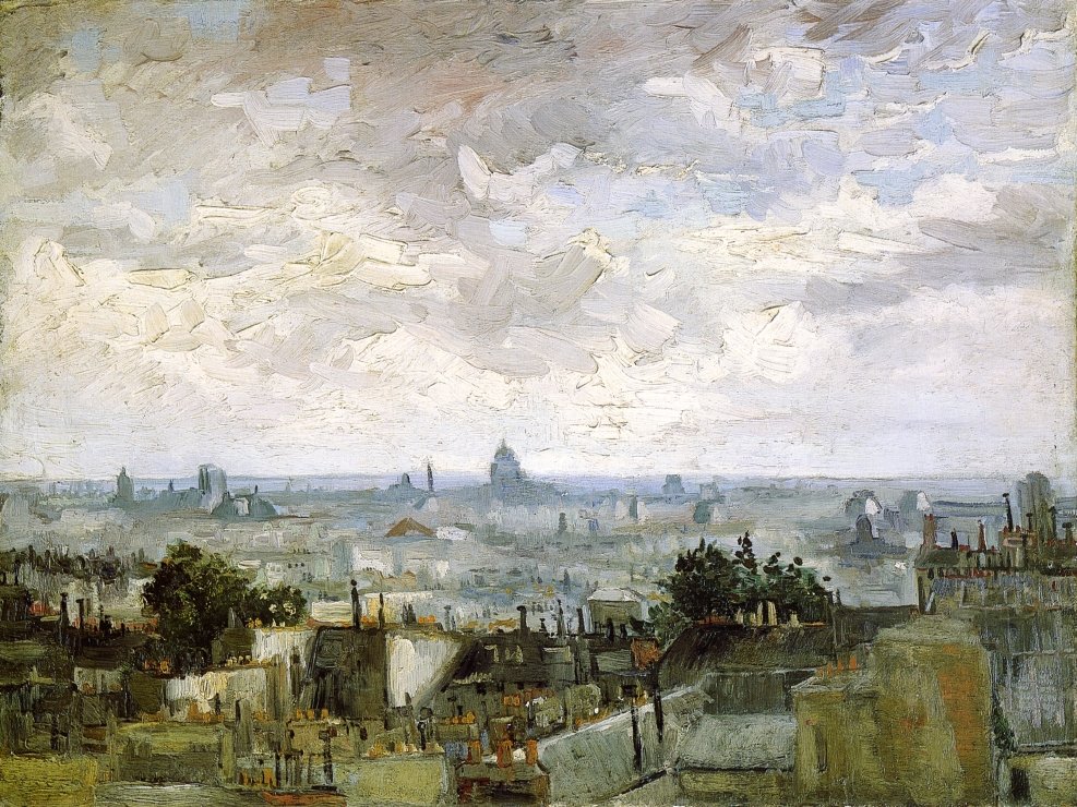 The Roofs of Paris by Vincent van Gogh