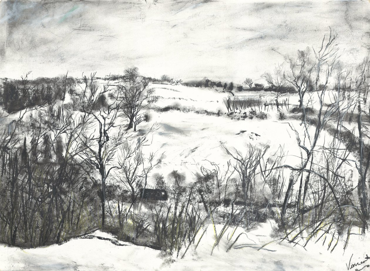 Snow Over Land at Osmotherley by Vincent Alexander Booth