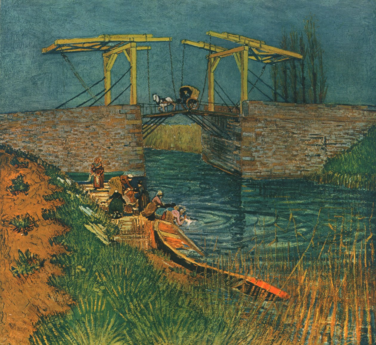 Drawbridge in Arles, April 1888 by Vincent van Gogh