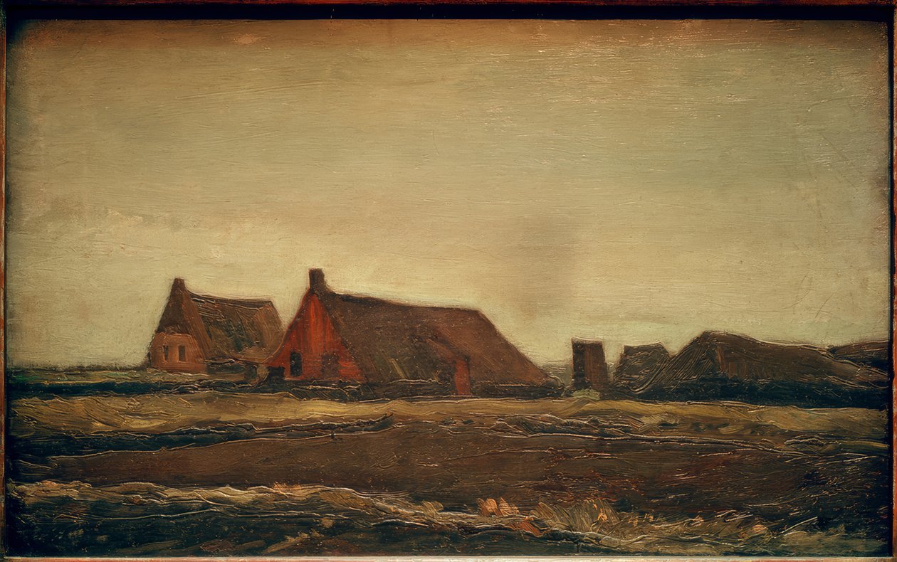 Sod Huts by Vincent van Gogh