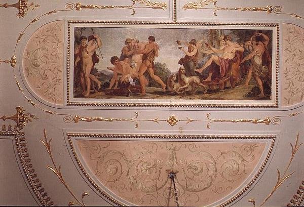 Pompeian Music Room Ceiling by Vincenzo Valdre