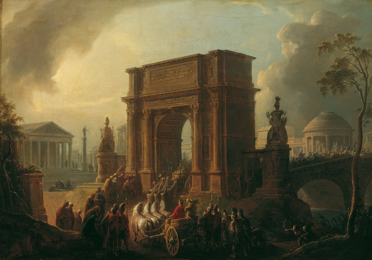 Triumphal Procession of a General through the Arch of Titus by Vinzenz Fischer
