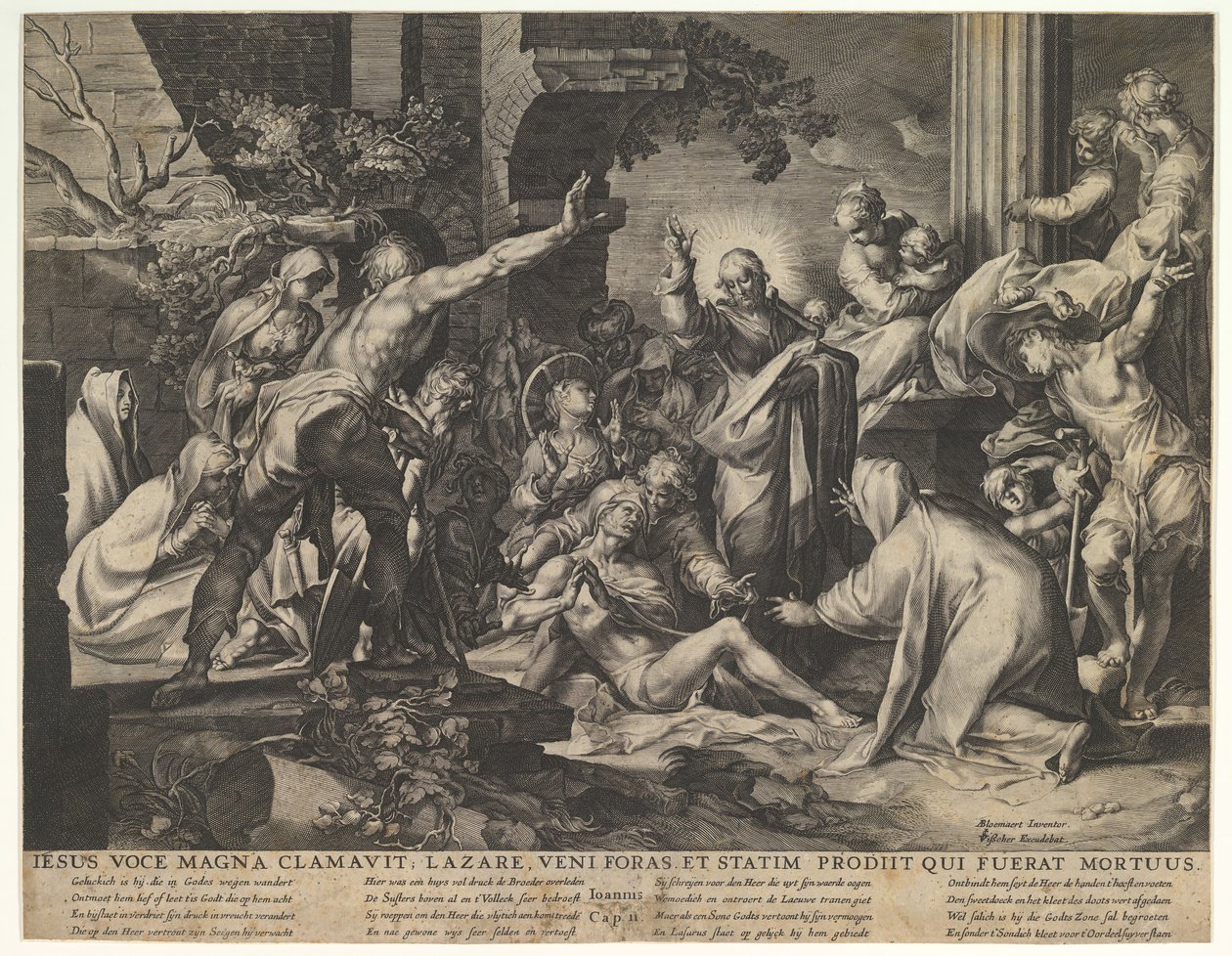 Raising of Lazarus (Reverse Copy) by Vischer