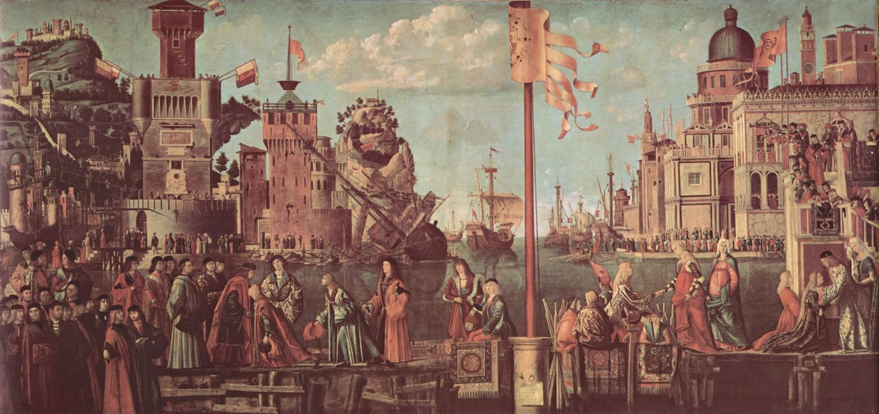 Painting Cycle on the Legend of St. Ursula, Scene by Vittore Carpaccio