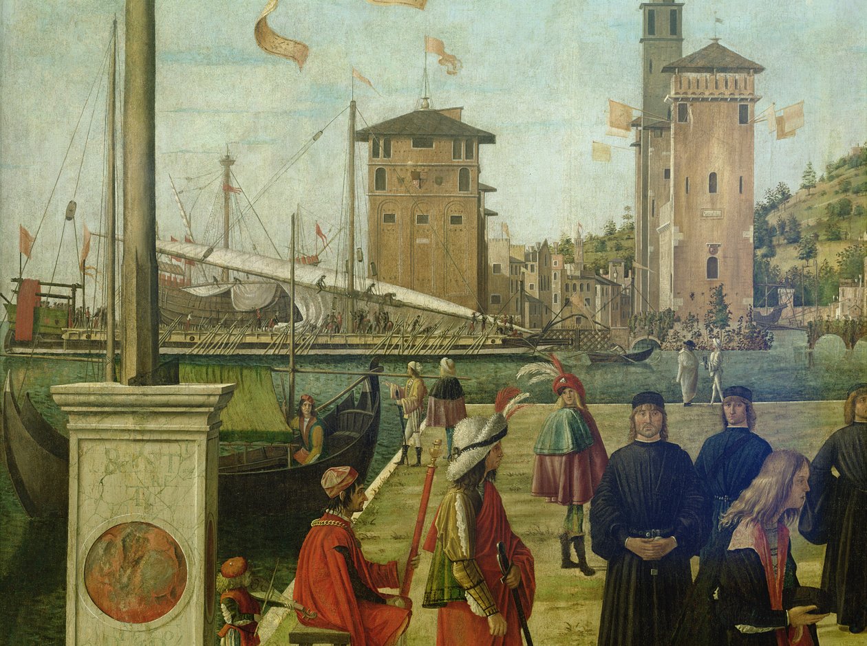 The Return of the Ambassadors (detail) by Vittore Carpaccio
