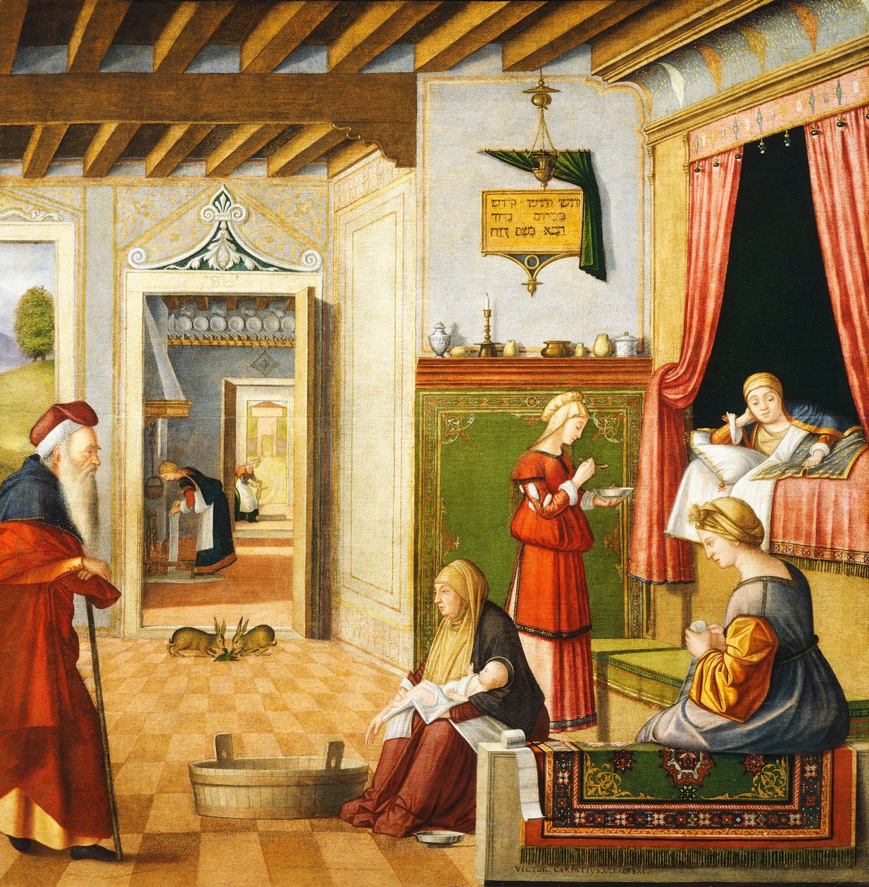 Nativity of the Virgin by Vittore Carpaccio