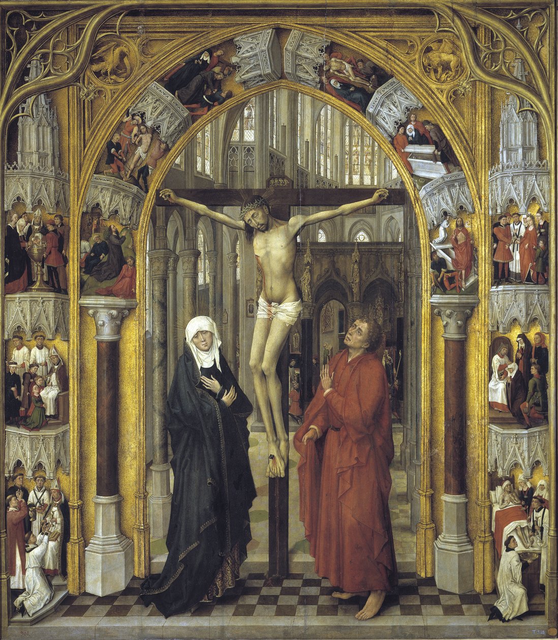 Redemption Triptych: The Crucifixion by Vrancke van der Stockt